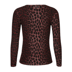 LIBERT ESSENTIEL MESH LS TSHIRT BORDEAUX LEO 