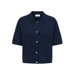 JACQUELINE de YONG JDYPRIME COLLAR CARDIGAN NAVY