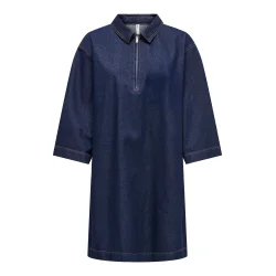ONLY ONLMILES ZIP DNM DRESS D.BLUE 