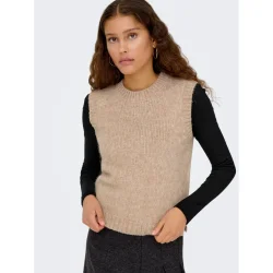 JACQUELINE de YONG JDYMALONE KNIT VEST GREIGE