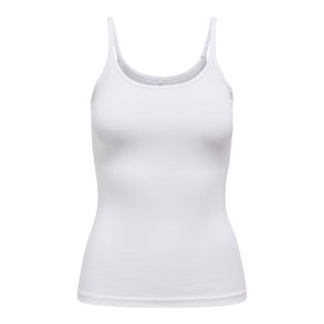 ONLY ONLLOVE STRAP SINGLET TOP WHITE