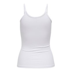 ONLY ONLLOVE STRAP SINGLET TOP WHITE