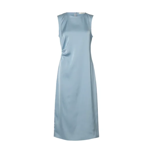 SELECTED FEMME SLFCHLOE SLIM MIDI DRESS BLUE
