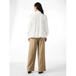 Y.A.S YASPALA LS SHIRT STAR WHITE