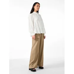 Y.A.S YASPALA LS SHIRT STAR WHITE