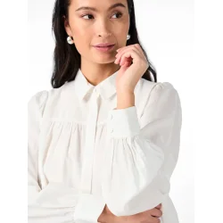 Y.A.S YASPALA LS SHIRT STAR WHITE