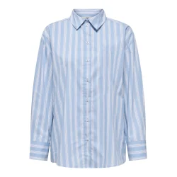 JACQUELINE de YONG JDYMIO OVERSIZE SHIRT BLUE