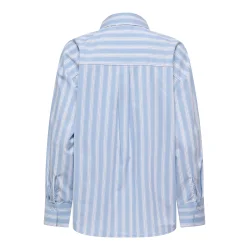 JACQUELINE de YONG JDYMIO OVERSIZE SHIRT BLUE