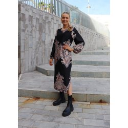 LIBERT� ESSENTIEL WENNISE DRESS BLACK PAISLEY