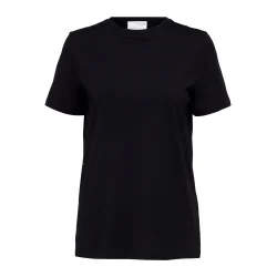 SELECTED FEMME SLFMYESSENTIAL O-NECK TEE BLACK