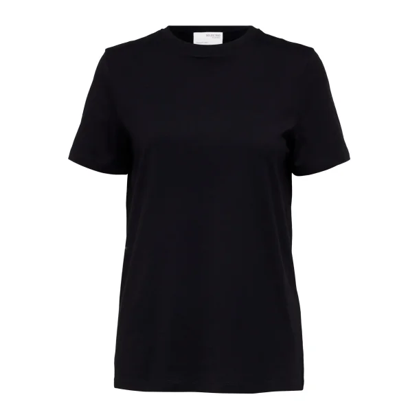 SELECTED FEMME SLFMYESSENTIAL O-NECK TEE BLACK