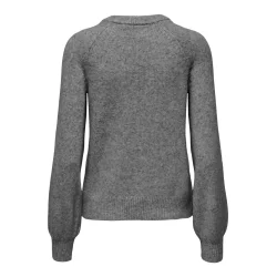 ONLY ONLLAUREN BUTTON KNIT M.GREY