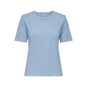 ONLY ONLHAPPY O-NECK TEE BLUE