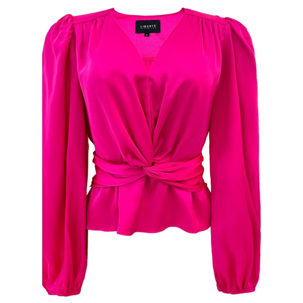 LIBERT ESSENTIEL TIKI TWIST BLOUSE PINK