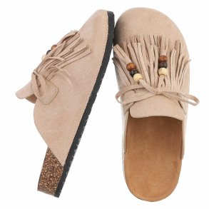 NOVA CHALINE TASSEL SLIPPER BEIGE