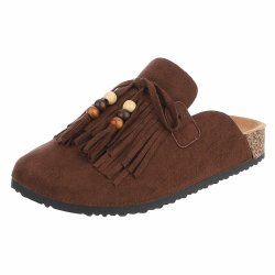 NOVA CHALINE TASSEL SLIPPER BROWN