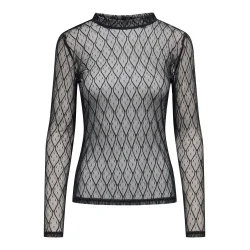 ONLY ONLSALINA L/S LACE BLACK