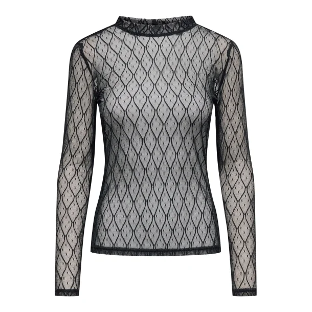 ONLY ONLSALINA L/S LACE BLACK