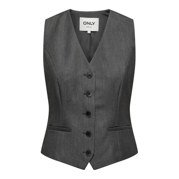 ONLY ONLIRIS-HATTIE WAISTCOAT D.GREY