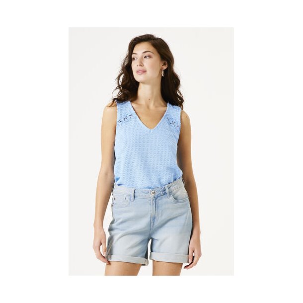 GARCIA F50022 SINGLET TOP BLUE