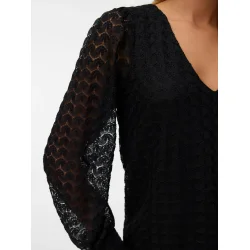 VERO MODA VMBECCA LACE TOP BLACK