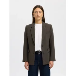 SELECTED FEMME SLFRITA CLASSIC BLAZER D.BROWN