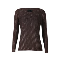 LIBERT ESSENTIEL MESH SPARKLE T-SHIRT DOT D. BROWN 