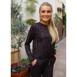 LIBERT� ESSENTIEL ALMA LS TOP DARK BROWN ZEBRA