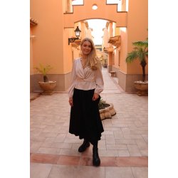 LIBERT� ESSENTIEL TIKI TWIST BLOUSE CHAMPAGNE