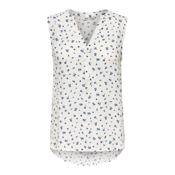 ONLY ONLJETTE TOP WHITE/BLUE BELLA