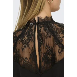 JACQUELINE de YONG JDYLION LACE TOP BLACK