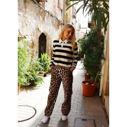 LIBERT� ESSENTIEL SUSAN WIDE CARGO PANTS BIG LUX LEO