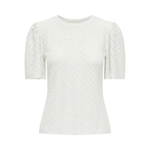 JACQUELINE de YONG JDYCARLA CATHINKA TEE WHITE