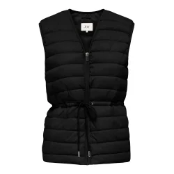 JACQUELINE de YONG JDYRENEE QUILT WAISTCOAT BLACK