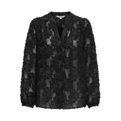 ONLY ONLKORSA JAQUARD SHIRT BLACK