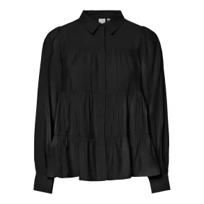 Y.A.S YASPALA LS SHIRT BLACK