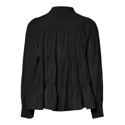 Y.A.S YASPALA LS SHIRT BLACK