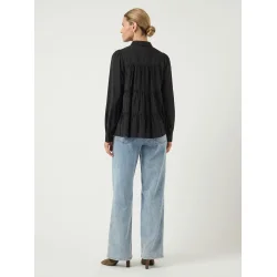 Y.A.S YASPALA LS SHIRT BLACK