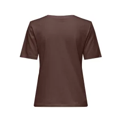 ONLY ONLHAPPY O-NECK TEE BROWN