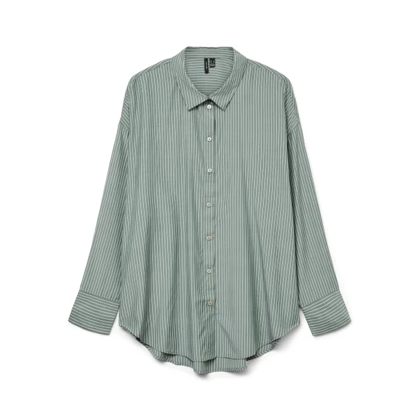 VERO MODA VMNORA OVERSIZE SHIRT GREEN