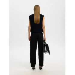 SELECTED FEMME SLFLULU O-NECK VEST DARK SAPPHIRE