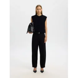 SELECTED FEMME SLFLULU O-NECK VEST DARK SAPPHIRE