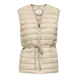 JACQUELINE de YONG JDYRENEE QUILT WAISTCOAT BEIGE 