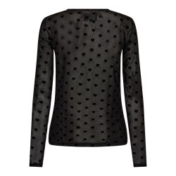 LIBERT ESSENTIEL MESH TSHIRT HEART BLACK