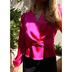 LIBERT ESSENTIEL TIKI TWIST BLOUSE PINK