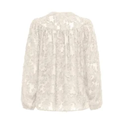 ONLY ONLKORSA JAQUARD SHIRT EGRET