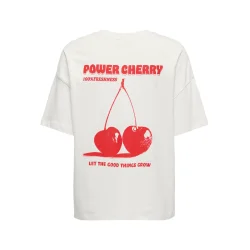 JACQUELINE de YONG JDYCARLA OVERSIZE TEE WHITE