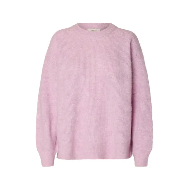 SELECTED FEMME SLWLULU KNIT RELAXED ORCHID