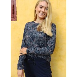 LIBERT� ESSENTIEL ALMA LS TSHIRT NAVY PAISLEY