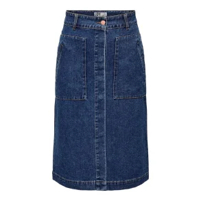 JACQUELINE de YONG JDYOLIVIA SKIRT DNM DARK BLUE 